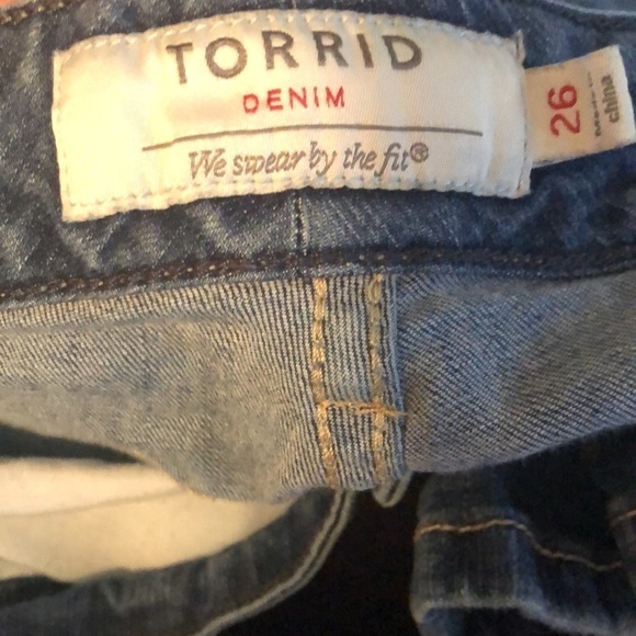 Torrid Skinny Stretch Jean Size 26X30 Med Blue 5 Pocket Casual - Picture 7 of 7